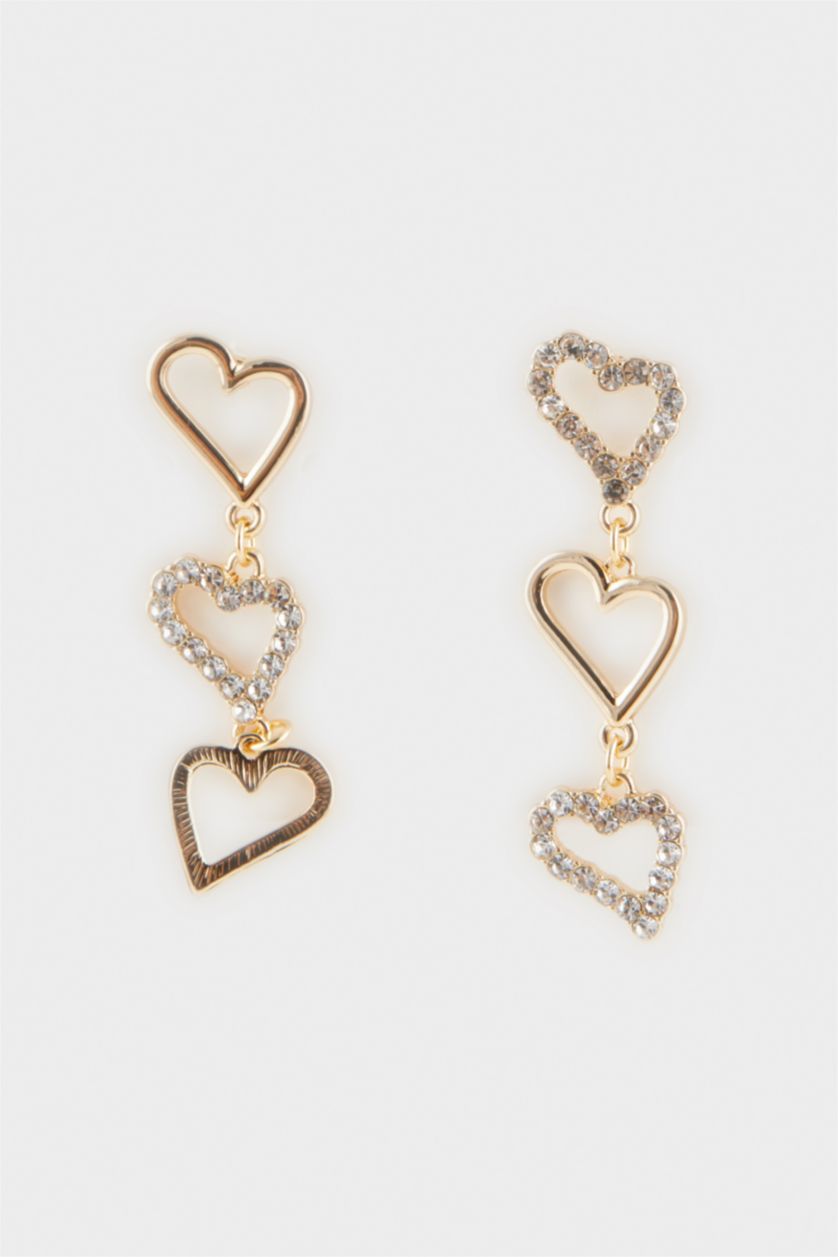 WOMAN GOLD Woman Heart Gold Earrings