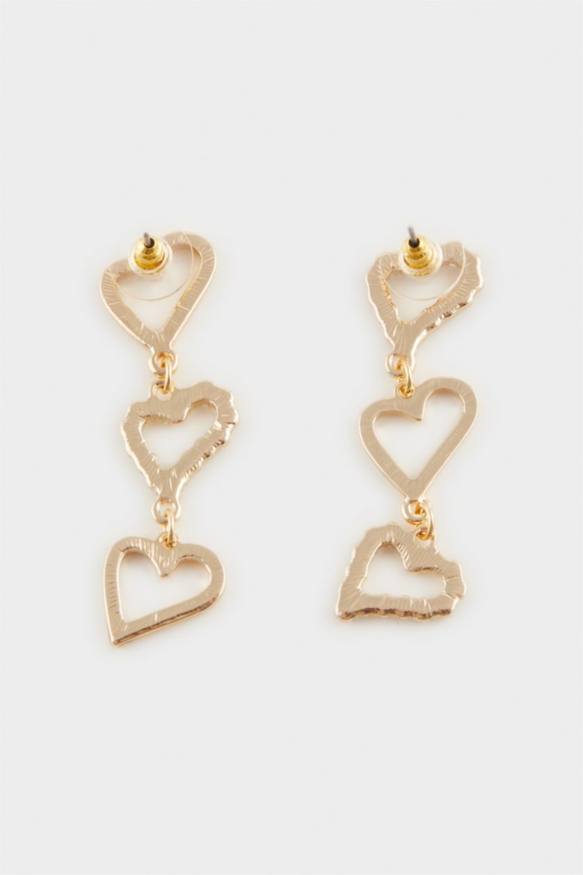 WOMAN GOLD Woman Heart Gold Earrings