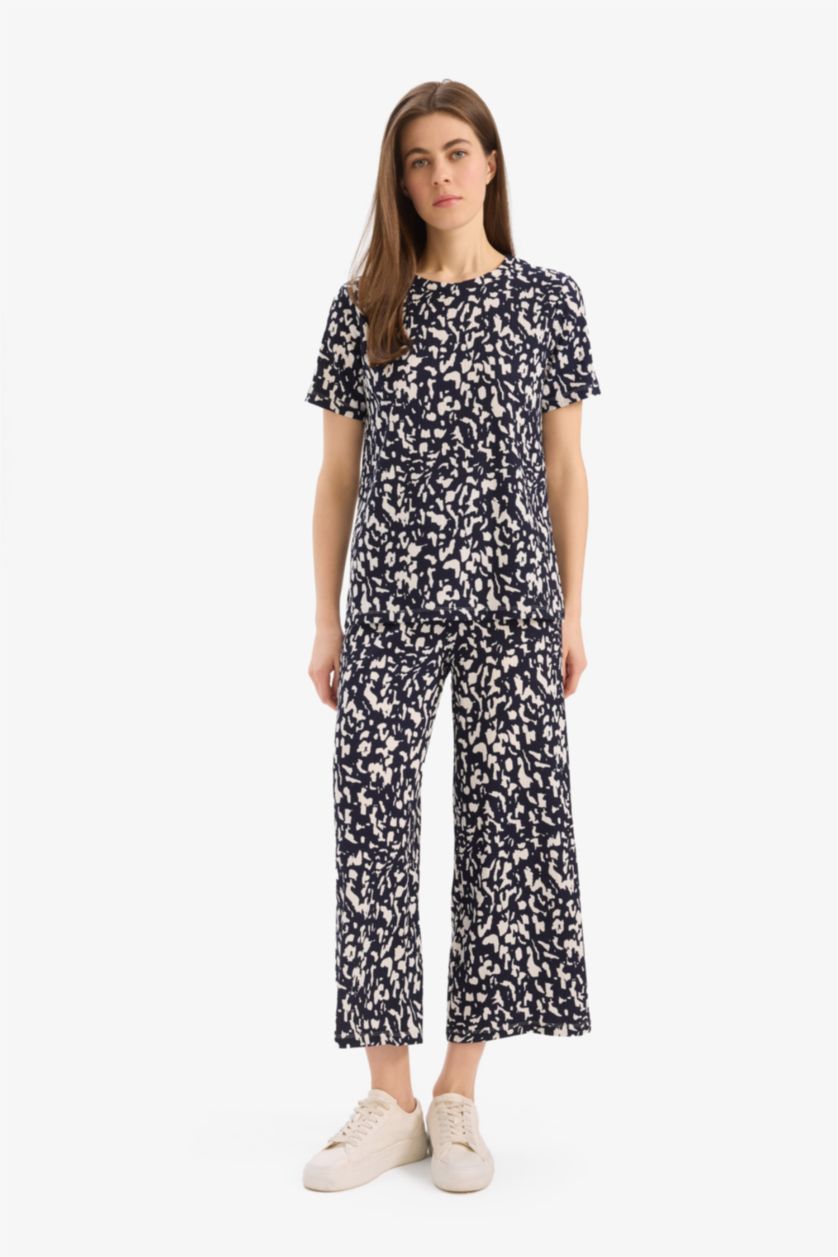 Kadın Lacivert Bürümcük 2'li Takım