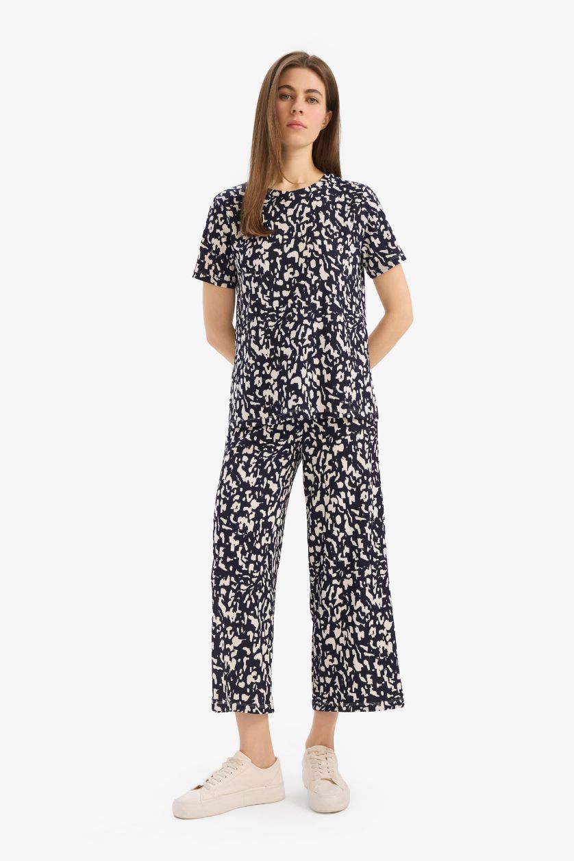 Kadın Lacivert Bürümcük 2'li Takım