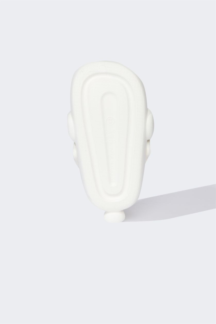 Erkek Çocuk - Genç Erkek Beyaz Yüksek Taban Eva Terlik Erkek Çocuk