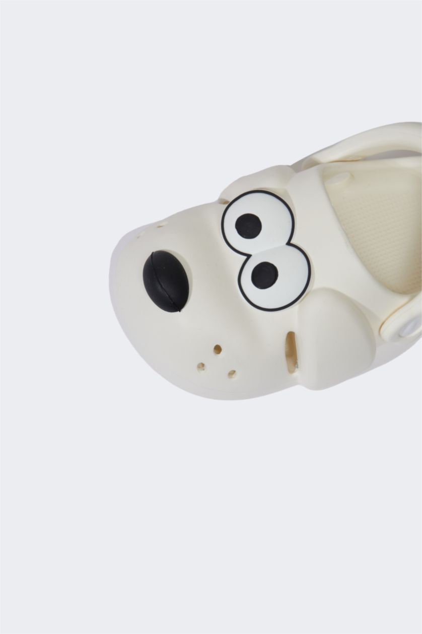 Erkek Çocuk - Genç Erkek Beyaz Yüksek Taban Eva Terlik Erkek Çocuk