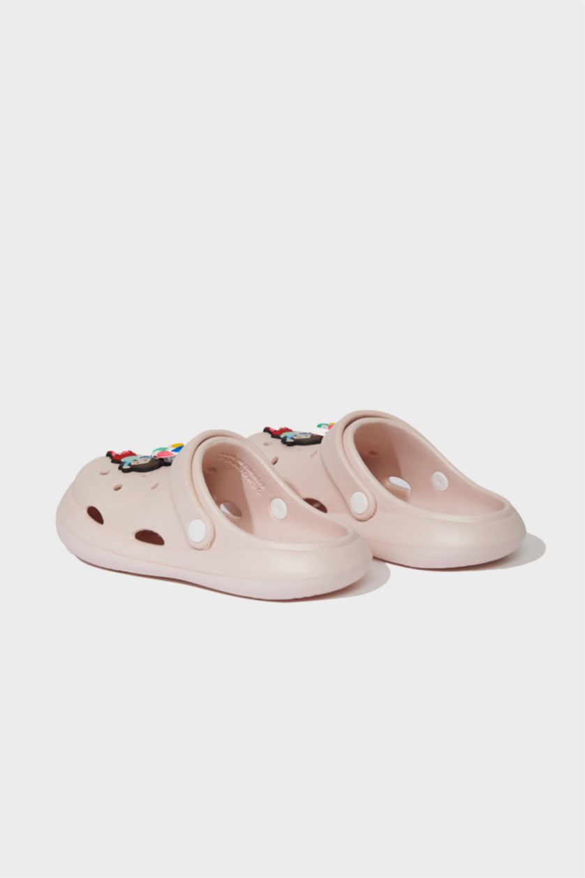 Kız Çocuk - Genç Kız Açık Pembe Yüksek Taban Terlik Kız Çocuk