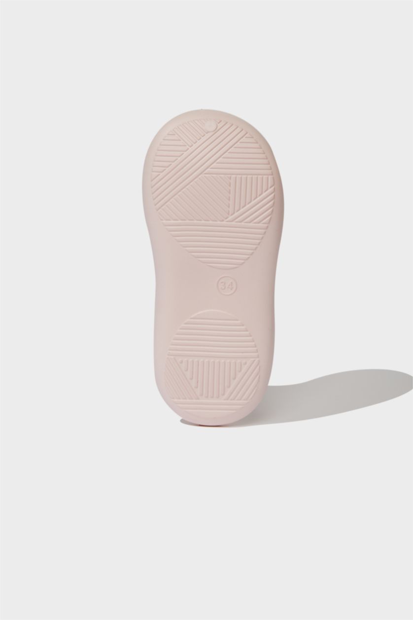 Kız Çocuk - Genç Kız Açık Pembe Yüksek Taban Terlik Kız Çocuk