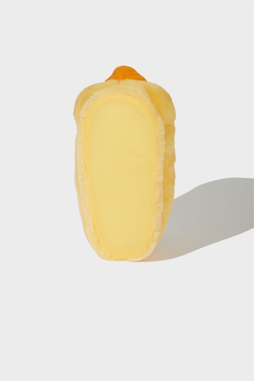 بناتي أصفر فاتح لكلوك بيت بناتي بكعب مسطح