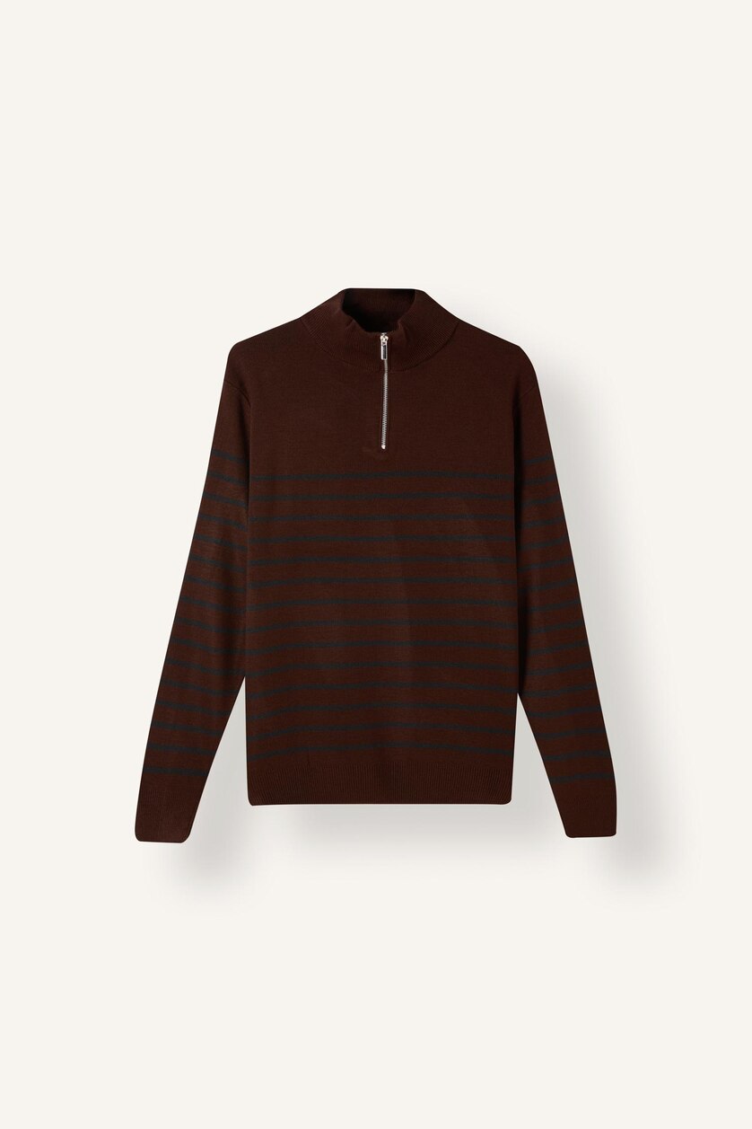 Men Camel Standard Fit Knitwear Pullover