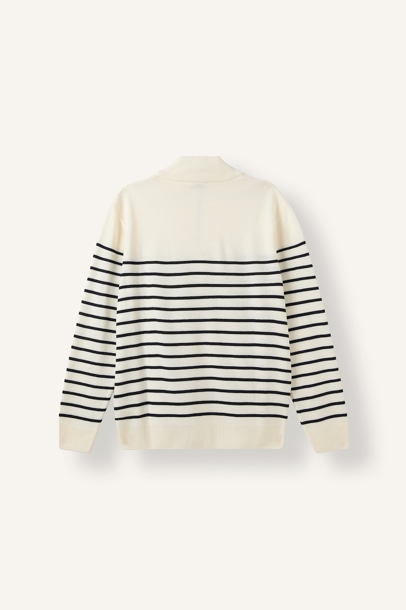 Men Ecru Standard Fit Knitwear Pullover