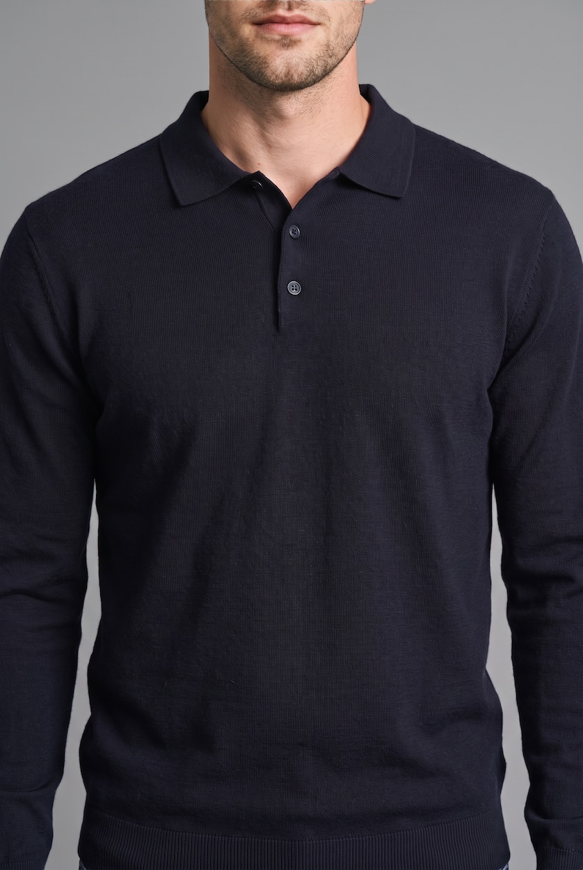 Man NAVY Standard Fit Knitwear Pullover