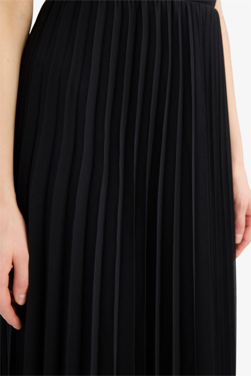 Kadın Siyah A Kesim Midi Etek