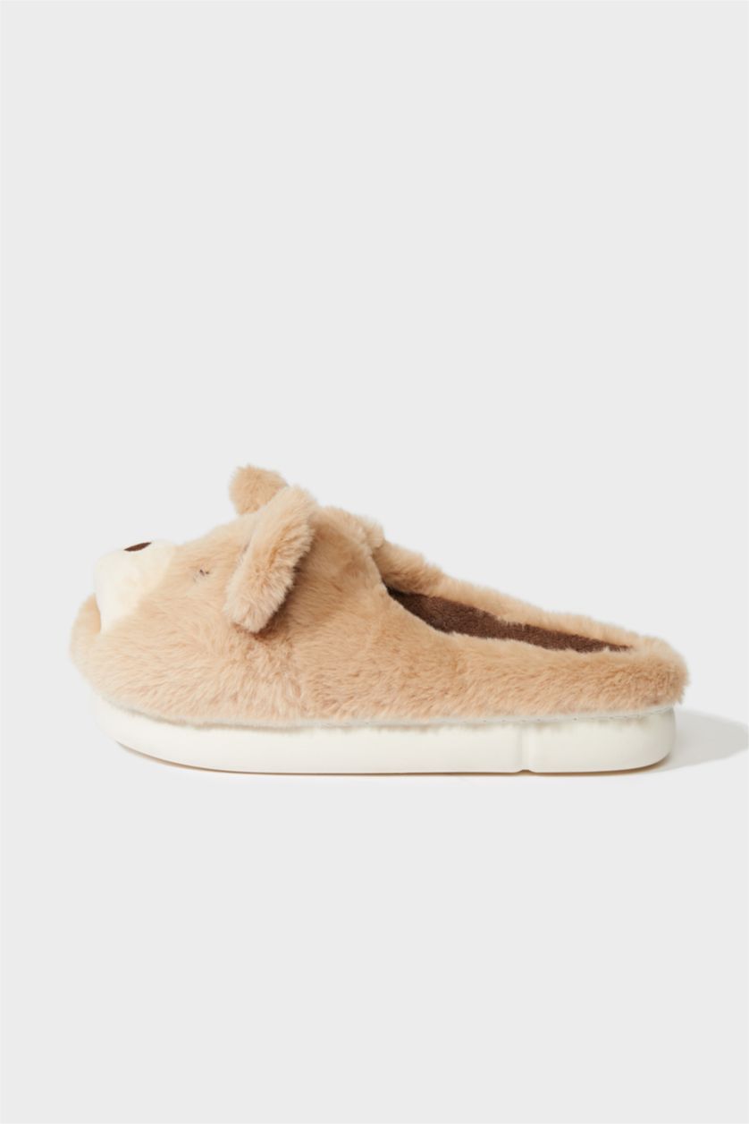 FEMME Marron Pantoufles à semelle plate pour femme