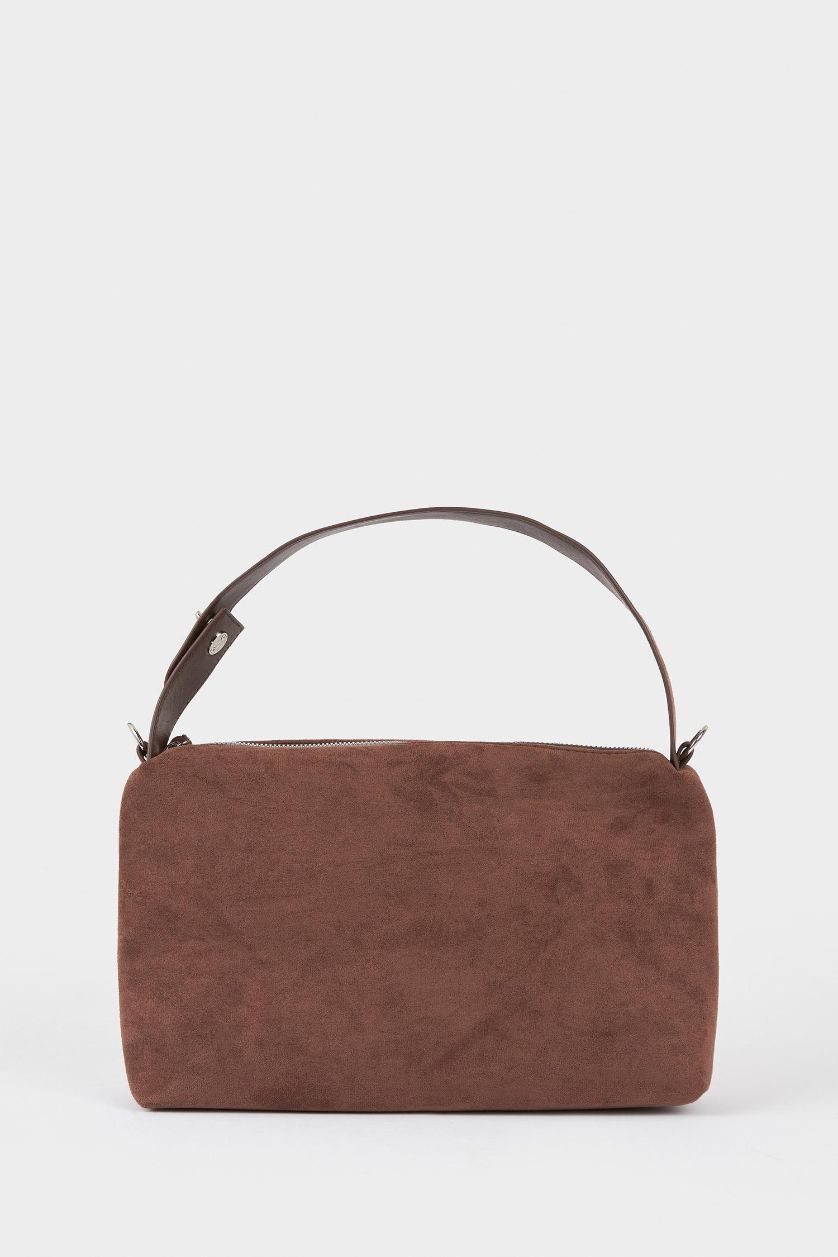 Kadın Koyu Kahve Kadın Süet Çapraz Çanta