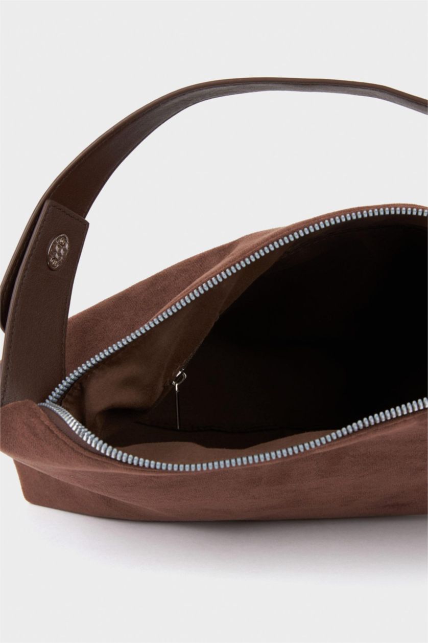 Kadın Koyu Kahve Kadın Süet Çapraz Çanta