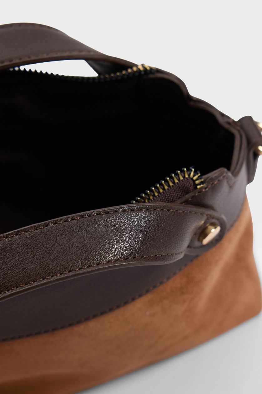 Kadın Kahve Kadın Süet Çapraz Çanta