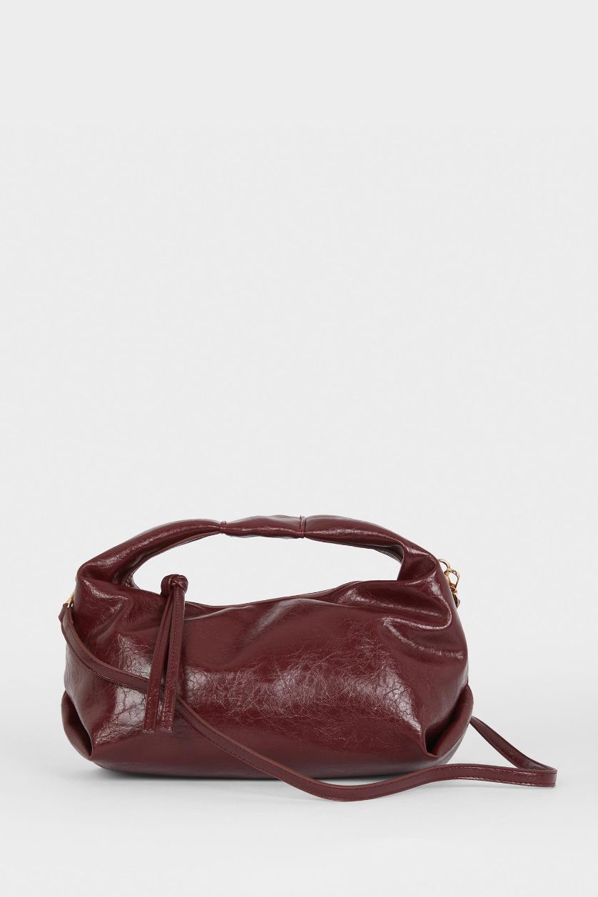 Kadın Koyu Bordo Kadın Suni Deri Çapraz Çanta