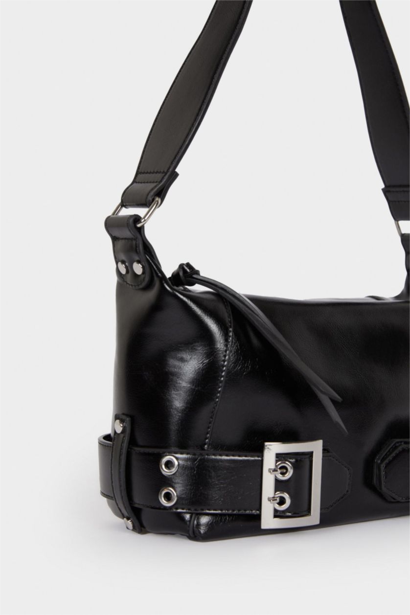 Kadın Siyah Kadın Suni Deri Çapraz Çanta