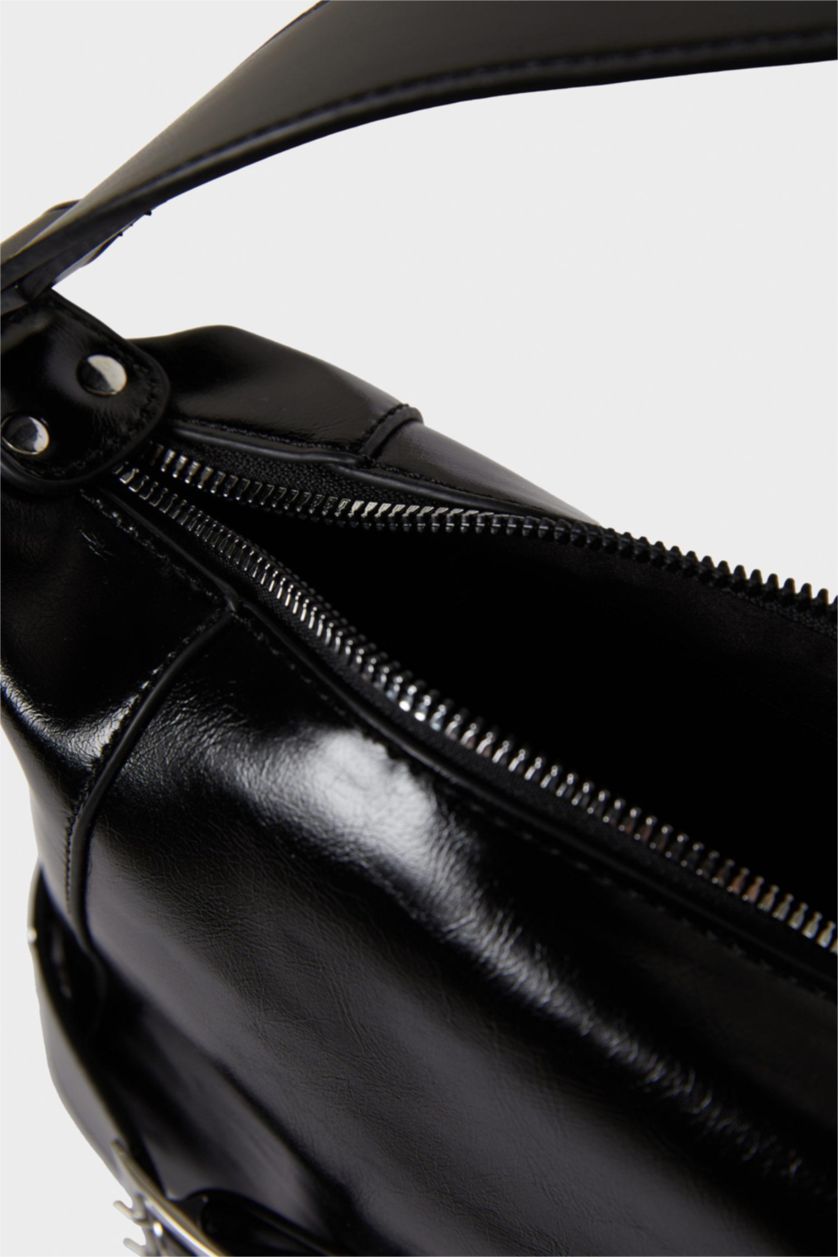 Kadın Siyah Kadın Suni Deri Çapraz Çanta