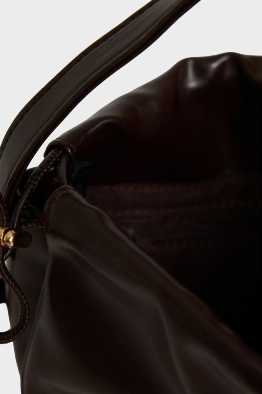 Kadın Koyu Kahve Kadın Suni Deri Çapraz Çanta