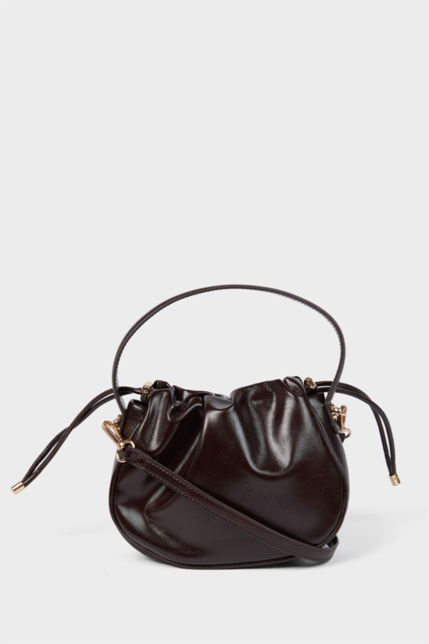 Kadın Koyu Kahve Kadın Suni Deri Çapraz Çanta