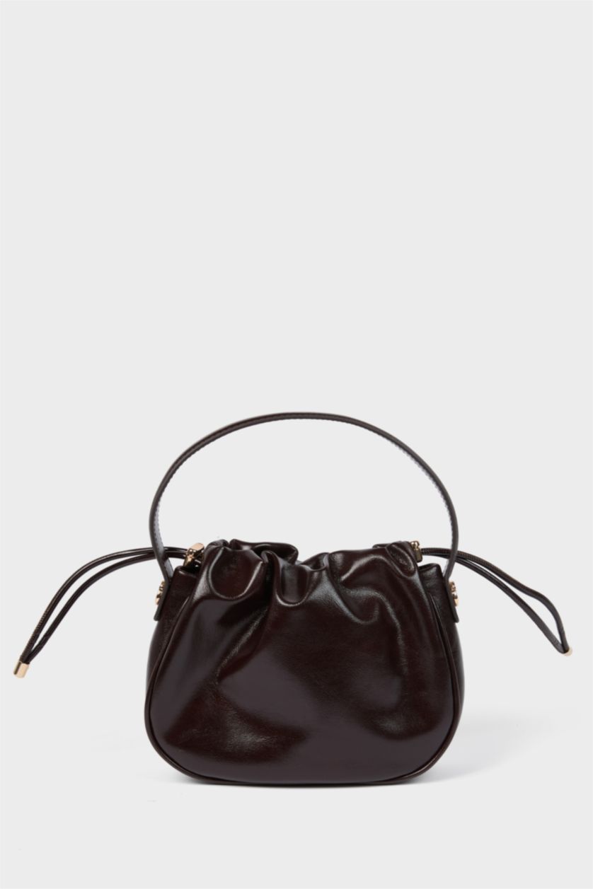 Kadın Koyu Kahve Kadın Suni Deri Çapraz Çanta