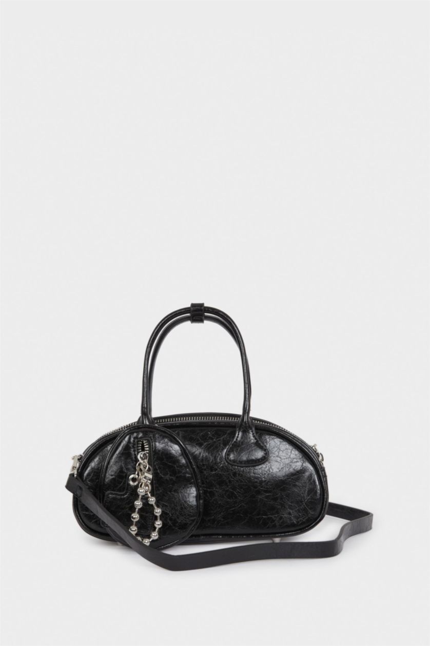 Kadın Siyah Kadın Suni Deri Çapraz Çanta