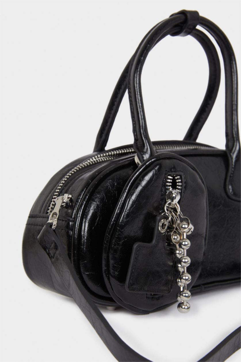 Kadın Siyah Kadın Suni Deri Çapraz Çanta