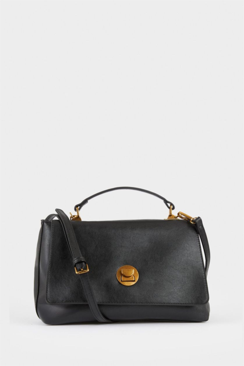 Kadın Siyah Kadın Suni Deri Omuz Çantası