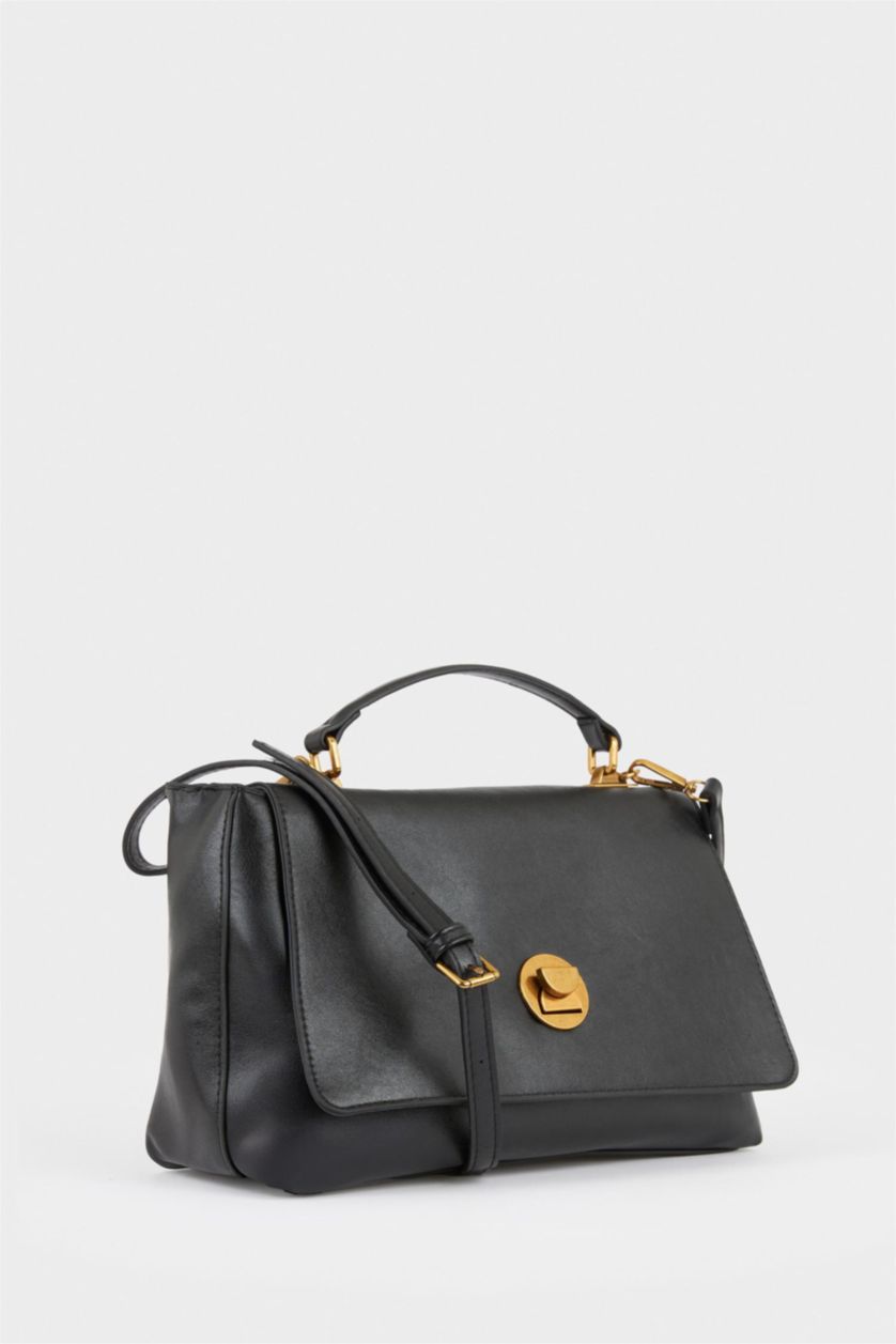 Kadın Siyah Kadın Suni Deri Omuz Çantası