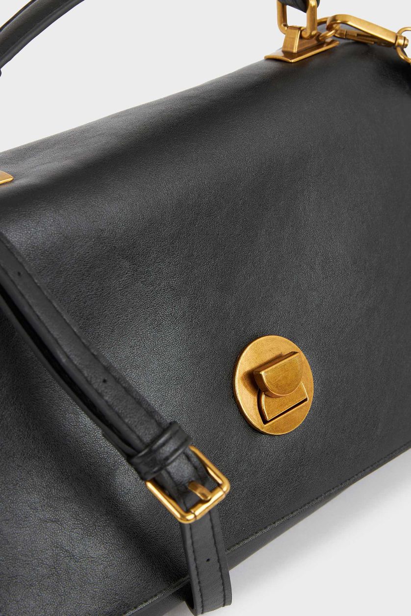 Kadın Siyah Kadın Suni Deri Omuz Çantası