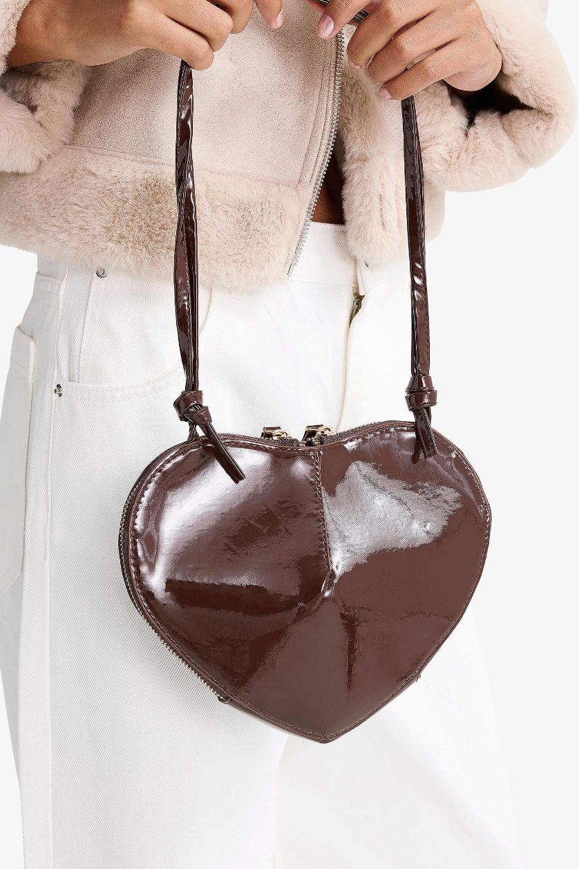 Kadın Koyu Kahve Kadın Suni Deri Çapraz Çanta