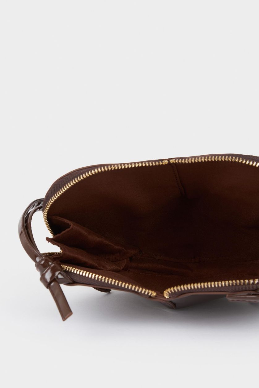 Kadın Koyu Kahve Kadın Suni Deri Çapraz Çanta