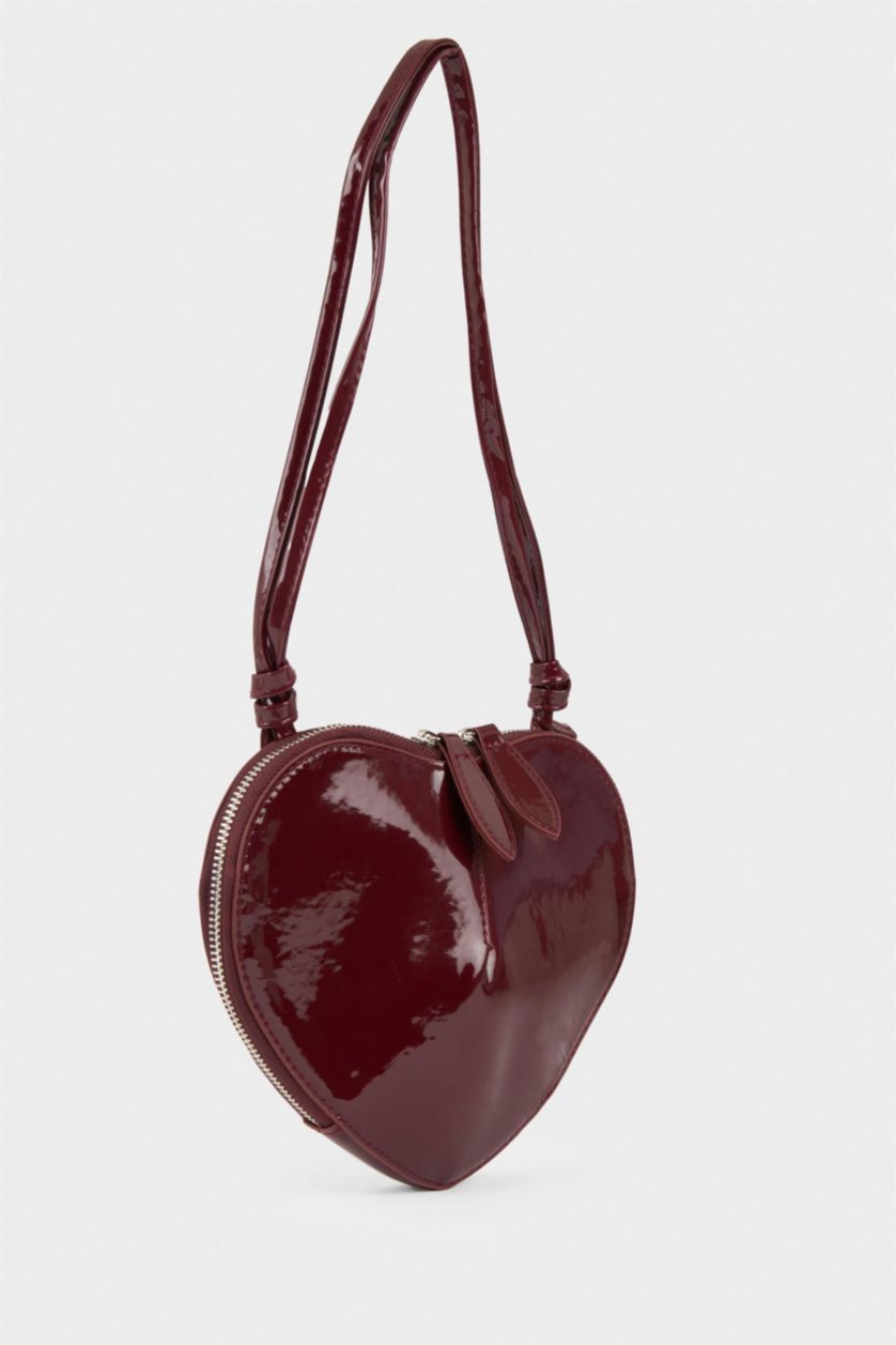 Kadın Koyu Bordo Kadın Suni Deri Çapraz Çanta