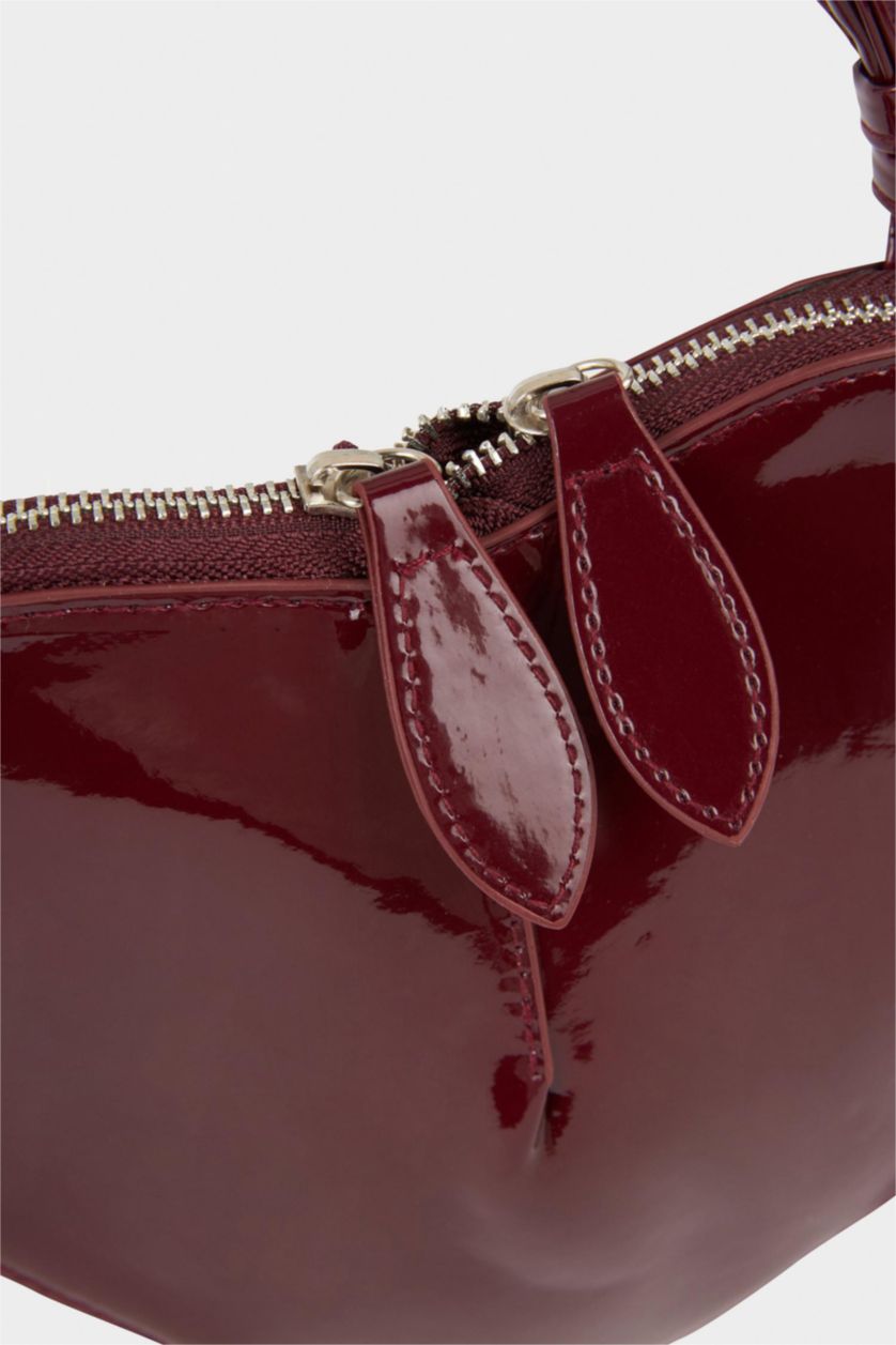 Kadın Koyu Bordo Kadın Suni Deri Çapraz Çanta