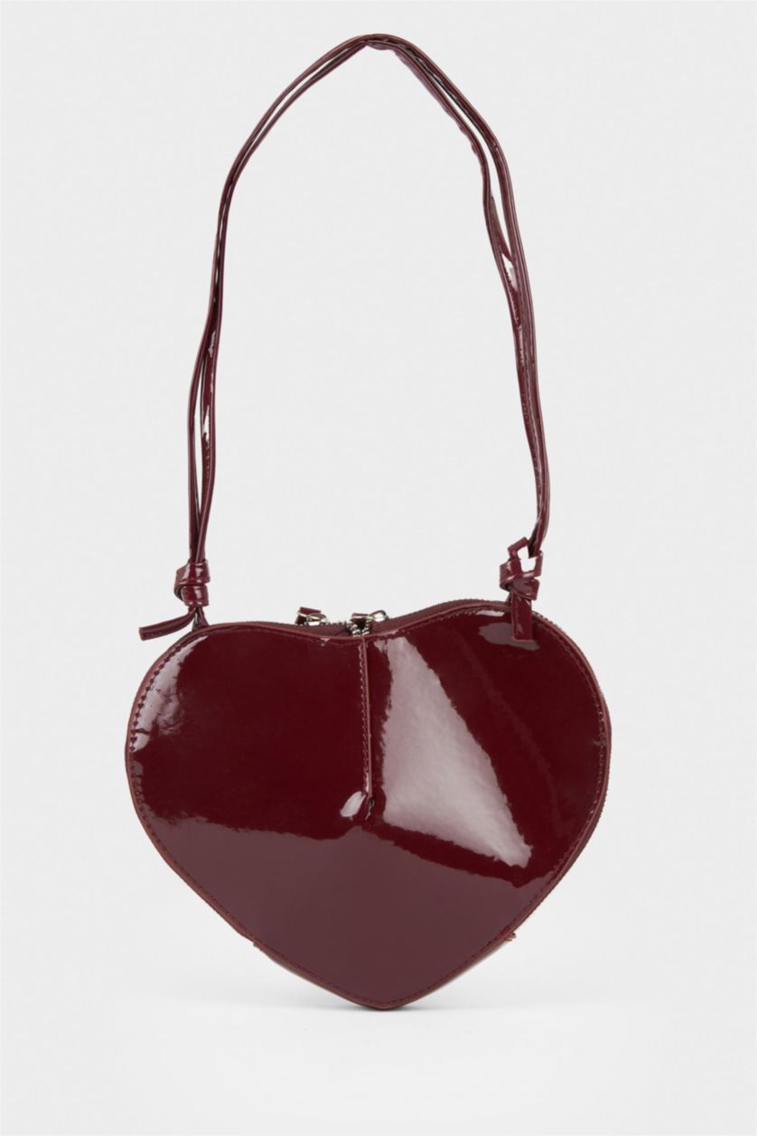 Kadın Koyu Bordo Kadın Suni Deri Çapraz Çanta