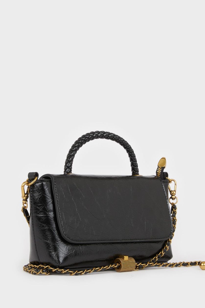 Kadın Siyah Kadın Suni Deri Çapraz Çanta