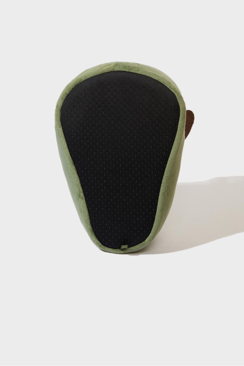 Kadın Yeşil Kadın Avokado Temalı Düz Taban Panduf