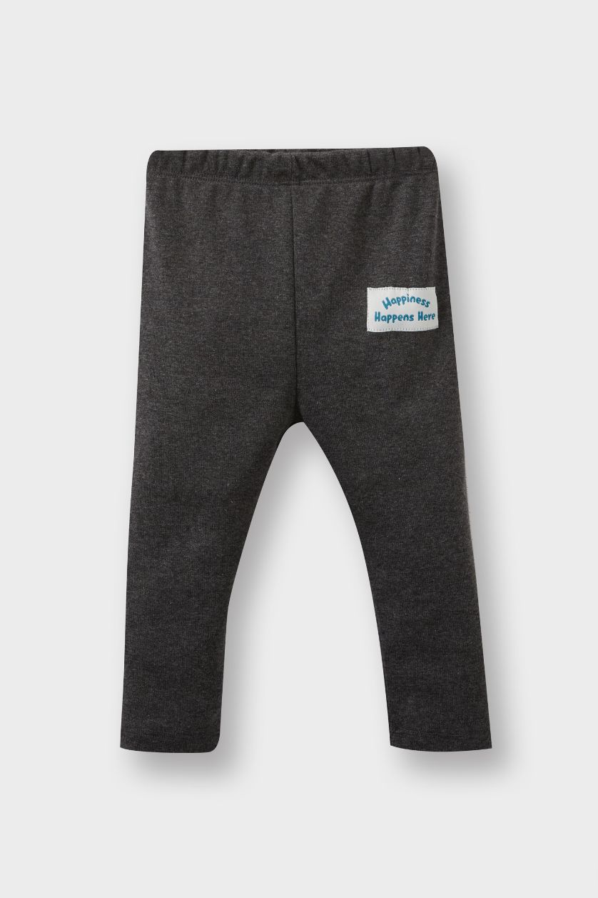 طفل صغير رمادي سيت بيبي ولادي سويت شيرت وبنطرون بجامة - قطعتين