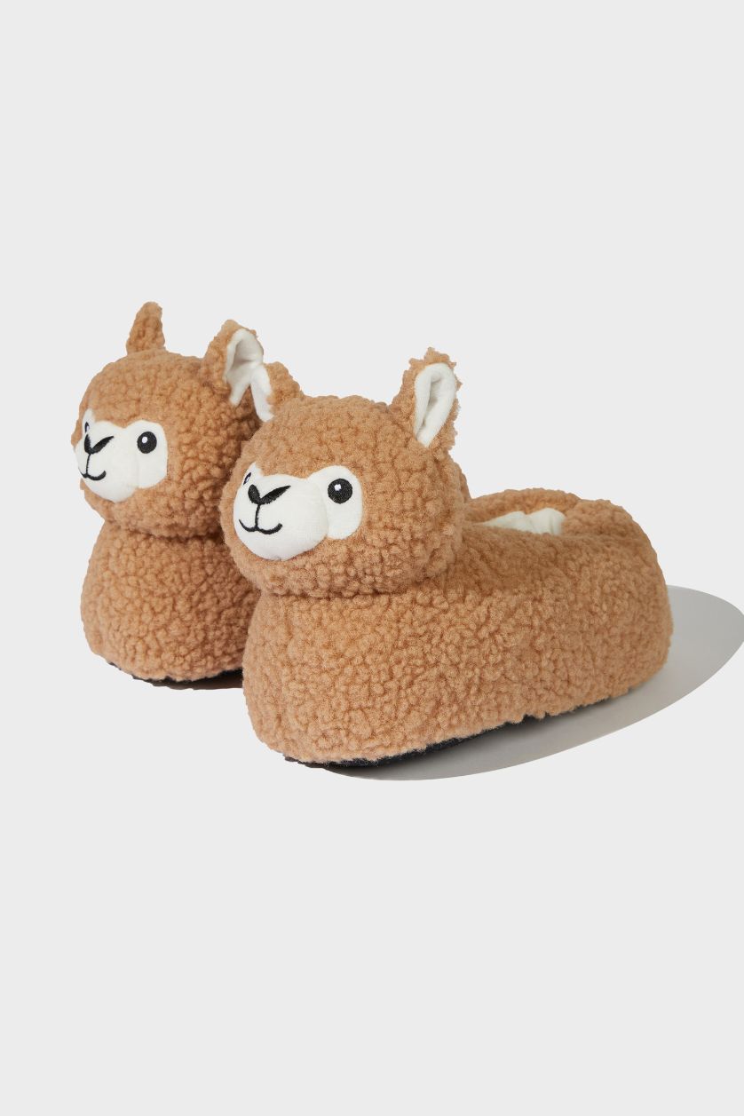 Kadın Kahve Kadın Düz Taban Panduf