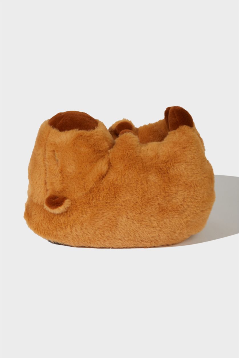 WOMAN Brown Woman Flat Sole Home Slippers