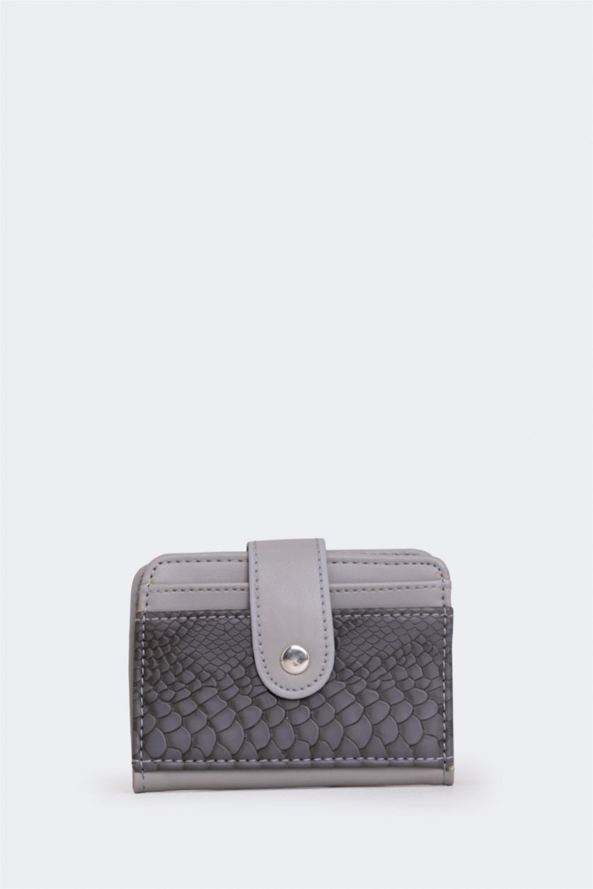 WOMAN Grey Woman Faux Leather Wallets