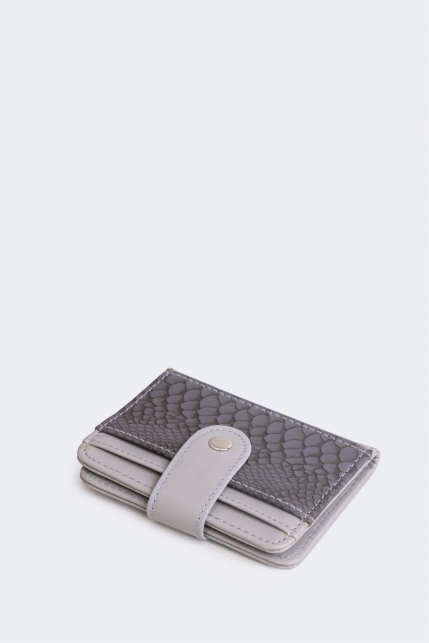 WOMAN Grey Woman Faux Leather Wallets
