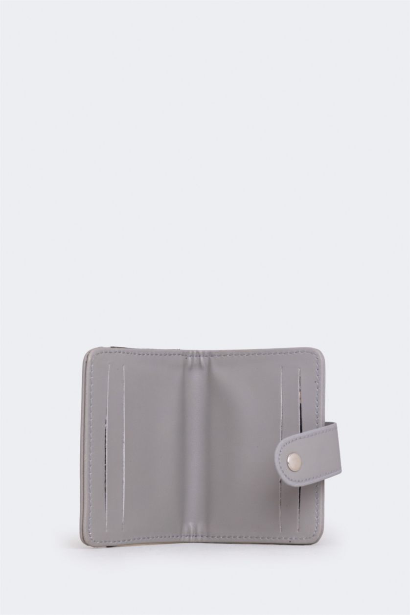 WOMAN Grey Woman Faux Leather Wallets