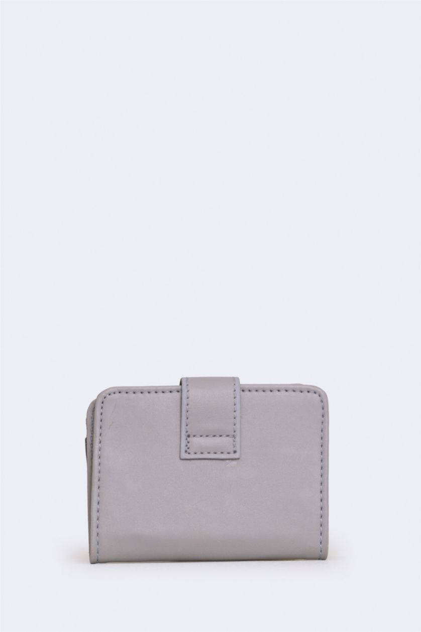 WOMAN Grey Woman Faux Leather Wallets