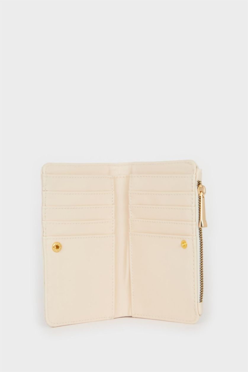 WOMAN Beige محفظة جلد صناعي