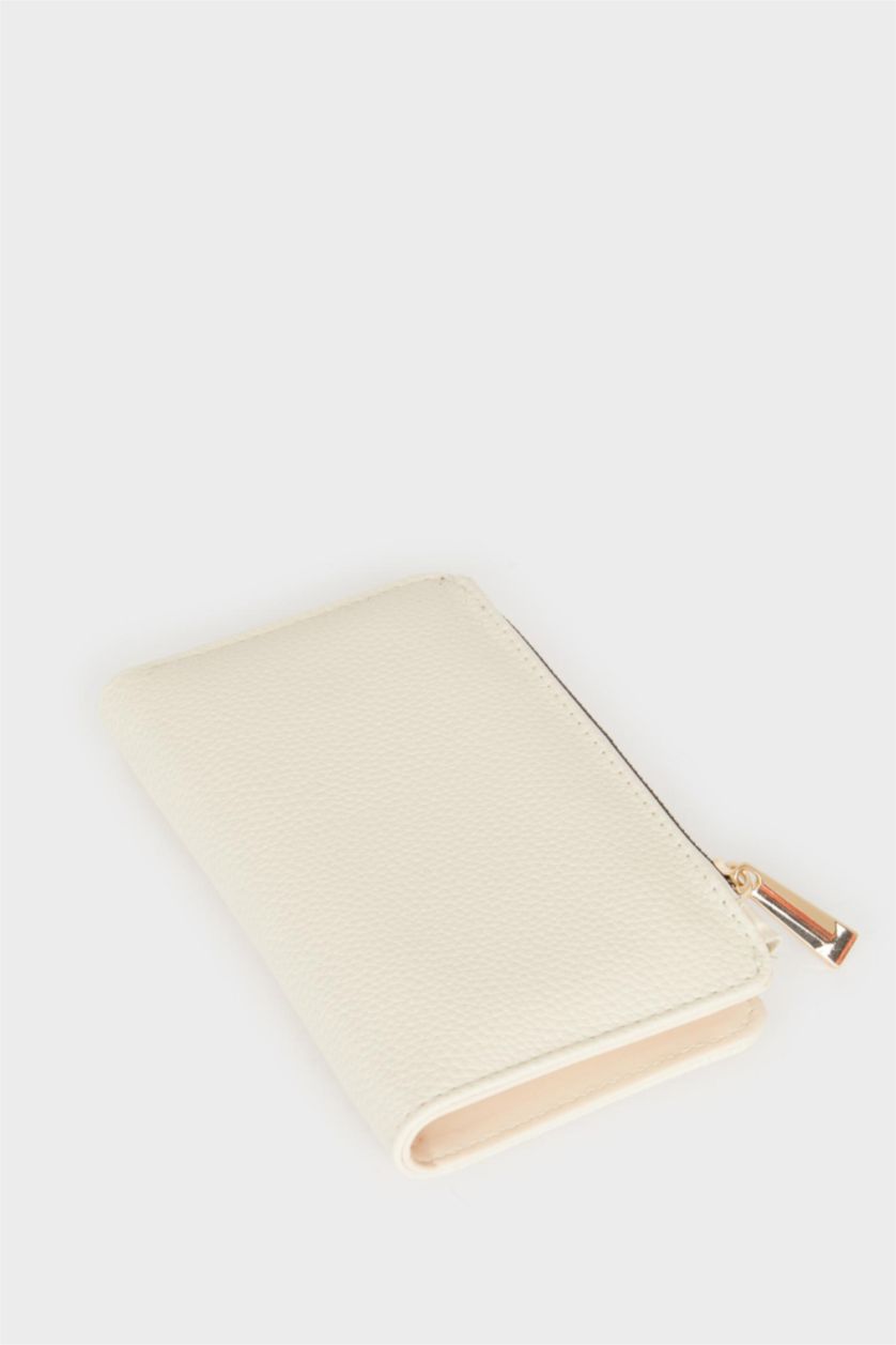 WOMAN Beige محفظة جلد صناعي