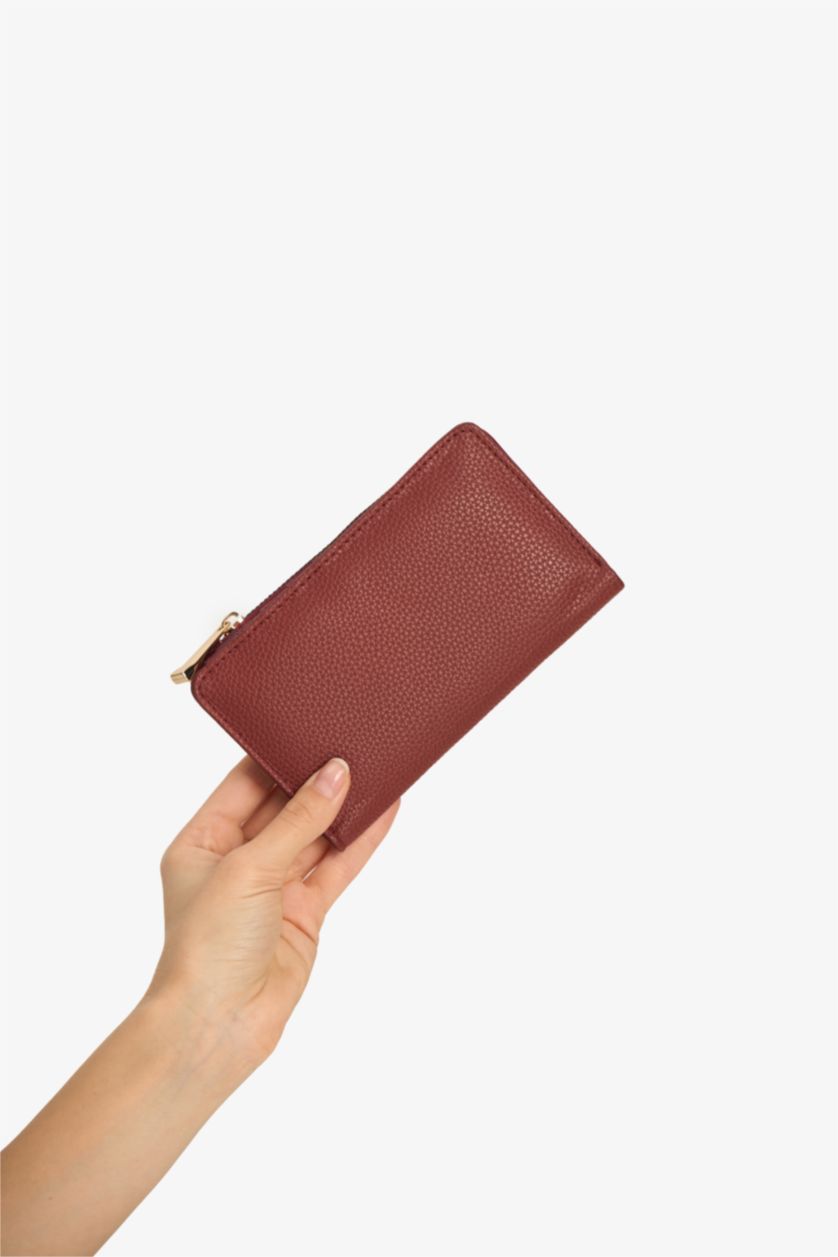 WOMAN Bordeaux Woman Faux Leather Wallets