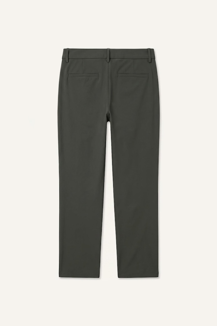 Men Khaki Tailored Fit Trousers