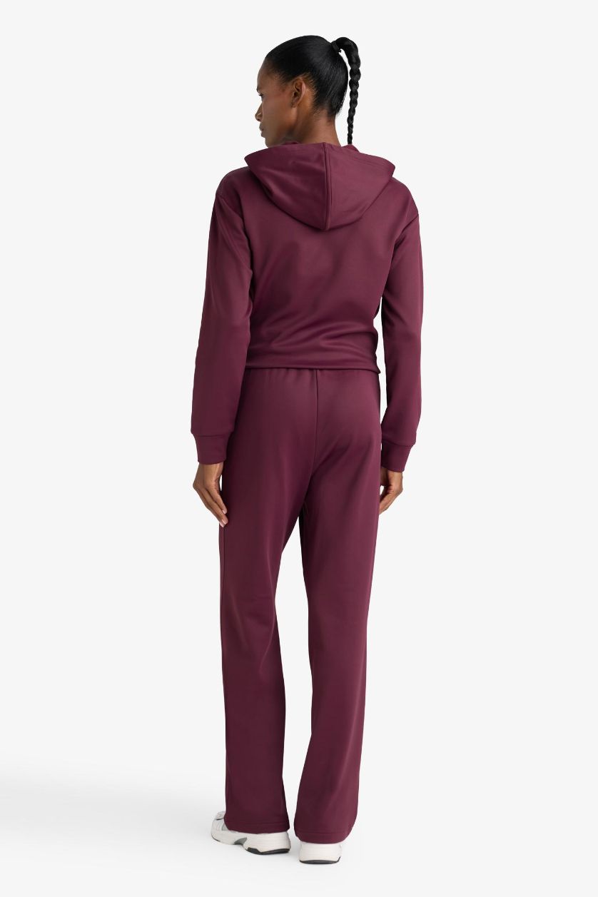 WOMAN Bordeaux DeFactoFit Standard Fit Pocketed Standard Length Sports Sweatpants