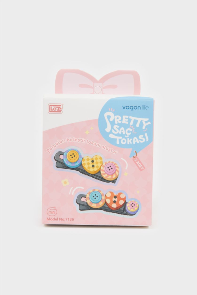 Girls & Teens Karma Girl 2 Piece Heart Hair Clips