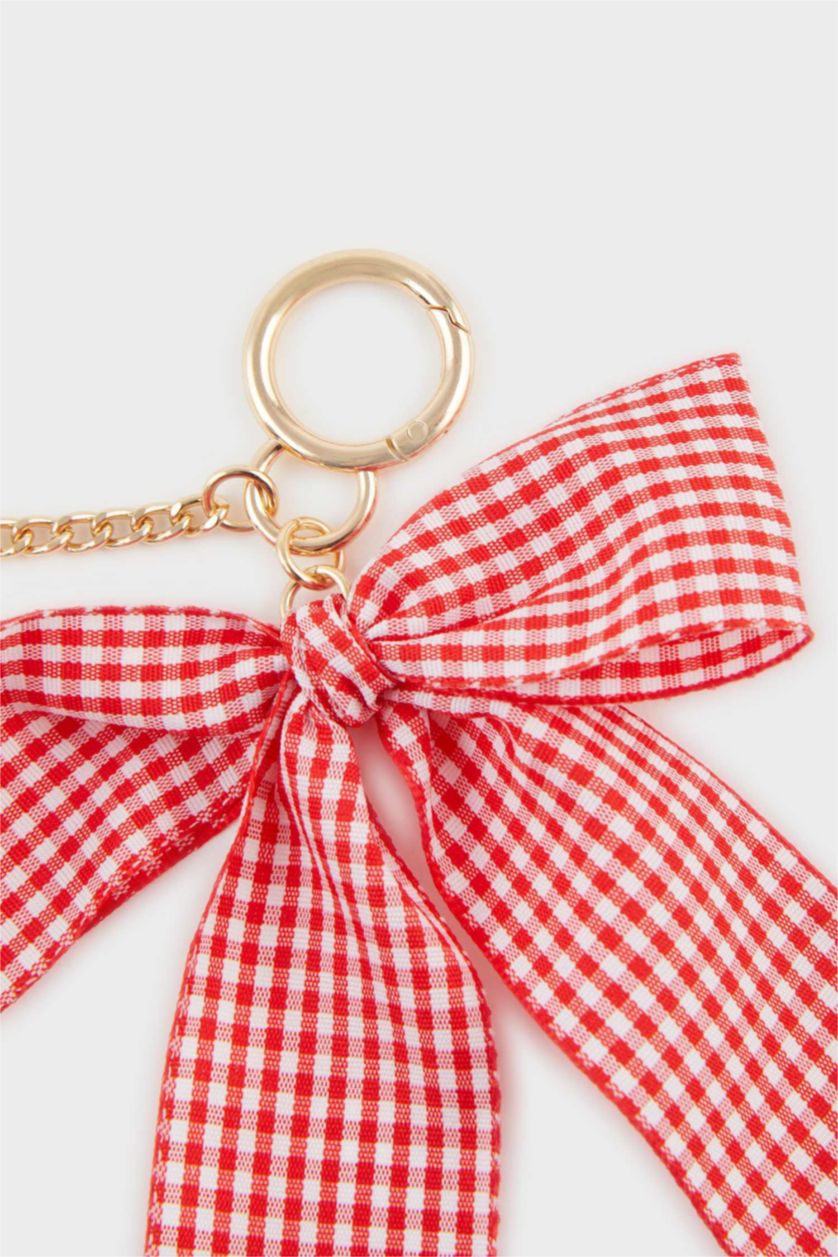 Женщины Красный Женский Брелок с Шармом в Виде Клубники и Красной Лентой