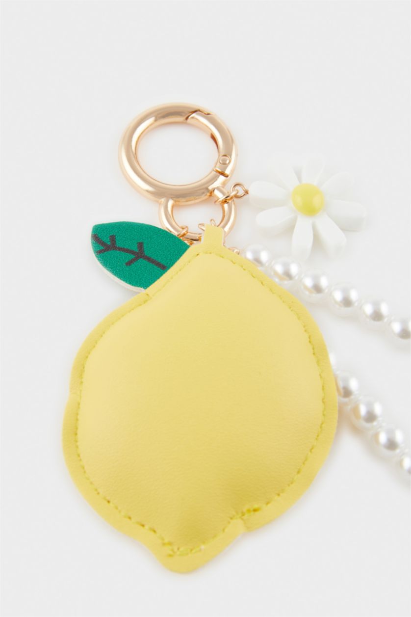 WOMAN Yellow Woman Lemon and Daisy Charm Keychain